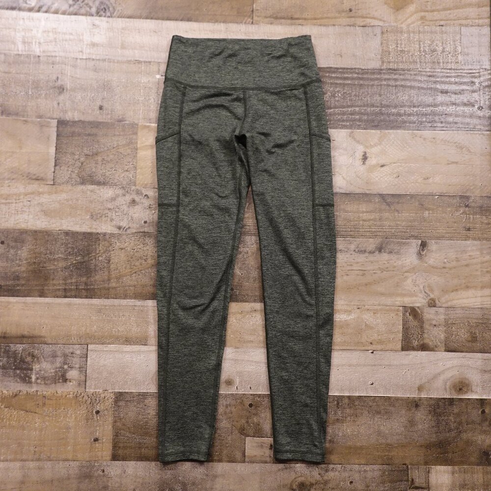 Aerie Chill Play Move High-Rise Leggings Womenโsโ Medium Green Athletic